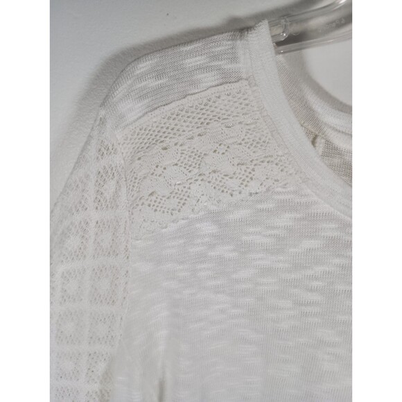 Style& Co Womens White Ivory Semi Sheer Handkerchief Sweater Plus Size 3X - Picture 3 of 8